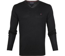Pullover V-Ausschnitt Schwarz