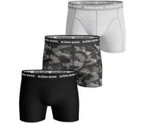 Björn Borg Shorts 3er-Pack Grau Schwarz