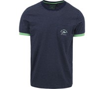 (NZA)-T-Shirt Tarleton Streifen Blau