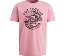 Single Jersey T-Shirt Druck Rosa