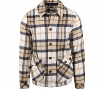 Overshirt Karos Beige