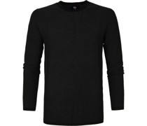 Baumwolle Leo Pullover Schwarz
