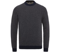 Pullover Wolle Dunkelblau