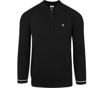 Zipper-Pullover Schwarz