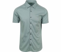 Short Sleeve Jersey Hemd Mintgrün