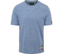 Scotch & Soda T-Shirt Melange Hellblau