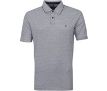 Poloshirt Stretch Melange Dunkelblau