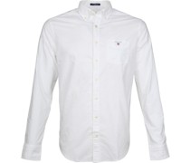 Casual Hemd Oxford Weiß