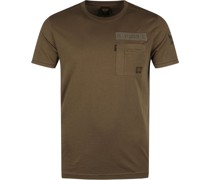 Jersey T-Shirt Logo Grün