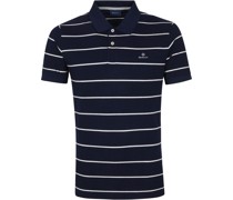 Breton Stripe Polo Shirt Dunkelblau