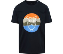 T-shirt Druck Navy