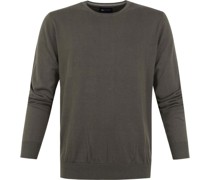 Respect Oini Pullover O-Ausschnitt Dunkelgrün