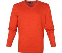 Pullover V Orange