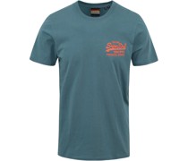 T-Shirt Logo Blau