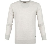 Pullover Wolle Grau