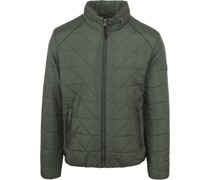 Jacke Einfarbig Dunkelgrün