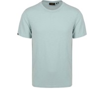 Slub T-Shirt Melange Hellblau