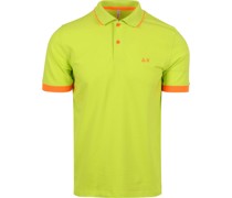 Poloshirt Small Stripe Neon Grün