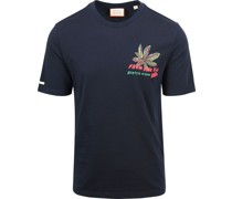 Scotch & Soda T-Shirt Druck Navy
