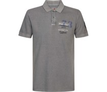 Polo Shirt Logo Grau