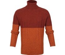 Italcol Rollkragen Wolle Orange