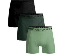 Shorts 3er-Pack Solid Grün 582