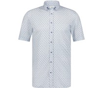 Hemd Shortsleeve Blau Druck
