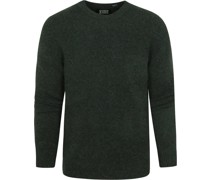 Dunkelgrün Pullover Mix Wol Melange