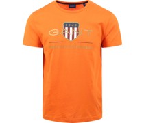 T-shirt Shield Logo Orange