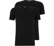 T-Shirt Modern 2-Pack Schwarz