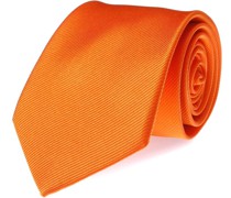 Krawatte Seide Orange Uni F01