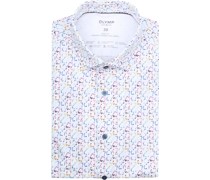 Hemd Level 5 24/seven Extra Lange Ärmel Druck Weiß