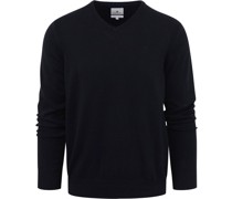 Pullover mit V-Ausschnitt Dunkelblau