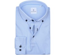 Blaues Industriehemd Kariert Hellblau