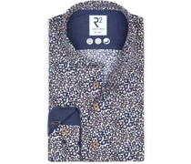 R2 Hemd Druck Panther Navy
