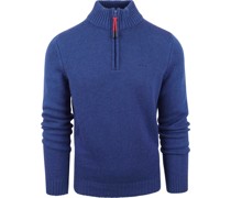 (NZA) Half Zip Pullover Ohaeawai Wolle Mid Blau