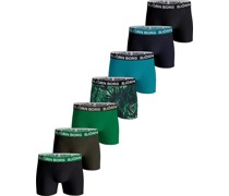 Boxershorts 7-Pack Multicolour Schwarz Grün