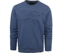 Pullover Logo Blau