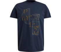 Jersey T-Shirt Druck Navy