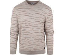 Pullover grün drucken