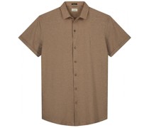 Short Sleeve Hemd Braun