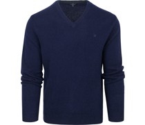 Pullover Wool V-Ausschnitt Navy