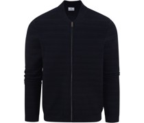 Strickjacke Struktur Navy
