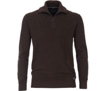 Halfzip Pullover Braun
