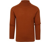 Rolkragen Pullover Braun