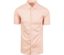 Short Sleeve Jersey Hemd Apricot Rosa