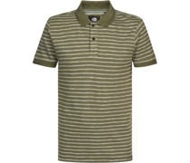 Polo Shirt Streifen Grün