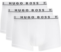 Boxershorts Trunk 3-Pack Weiss