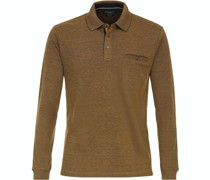 Poloshirt Long Sleeves Gelb