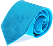 Krawatte Seide Aqua Blau Uni F24